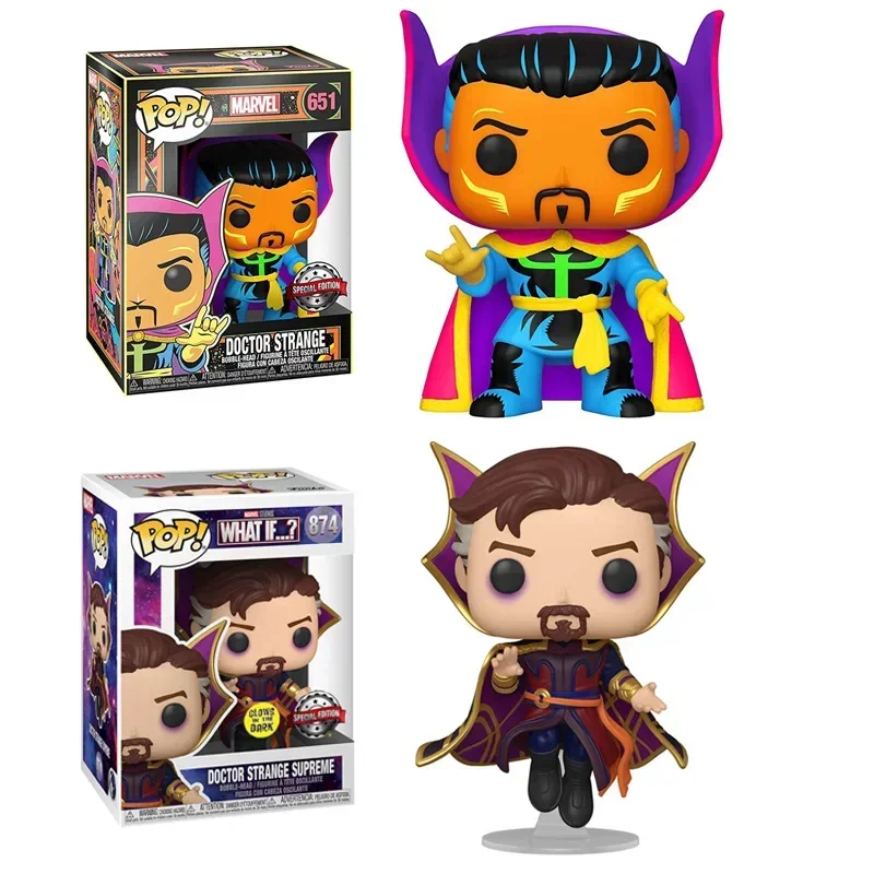 FUNKO POP Marvels The Avengers Doctor Strange 912# 651# 874# 161# 169# 174# Figuras de vinilo de juguete con cabeza oscilante Colección de juguetes