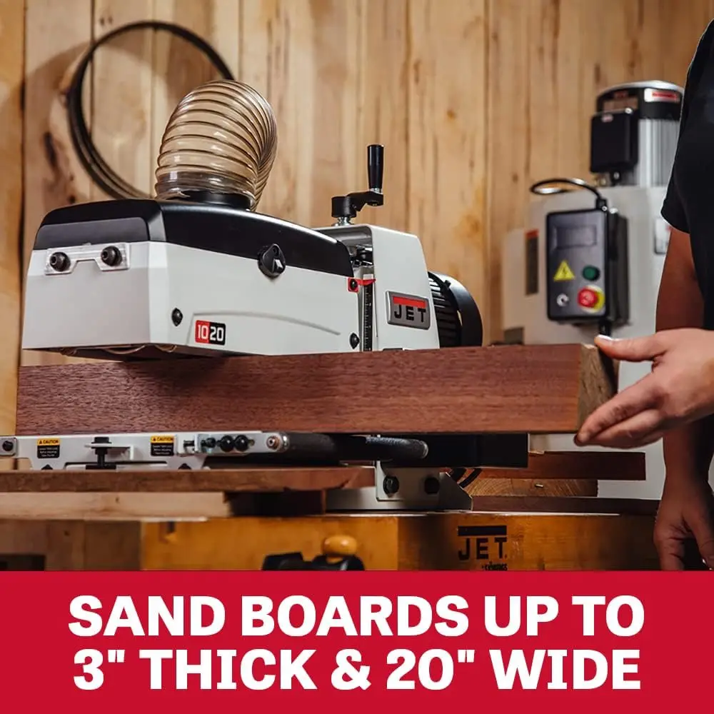 10-Inch Benchtop Drum Sander, 1 HP, 1Ph 115V (Model JWDS-1020)