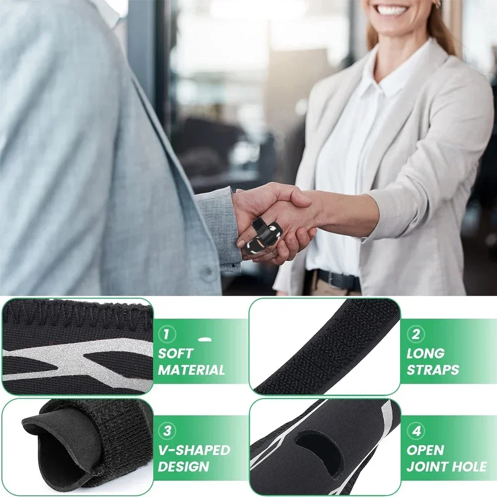 1PCS Finger Sleeve Support Protector Fingers Splint Brace Use for Pain Relief and Preventing Sports Injuries Basketball