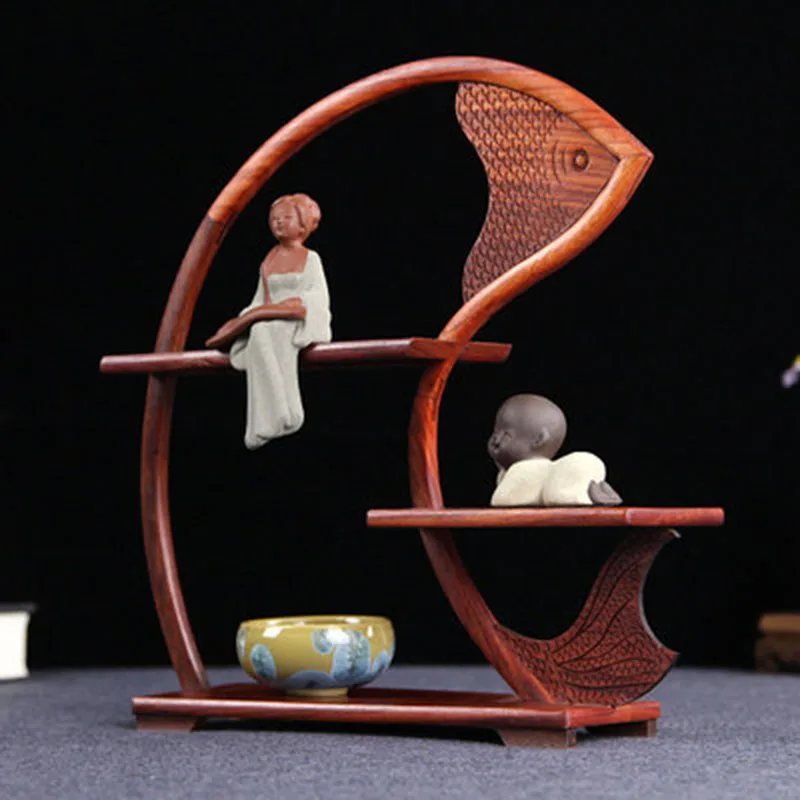 Small Antique Solid Wood Storage Frame, Chinese Style, Duobao Pavilion, Tea Ceremony, Tea Set, Red Sandalwood