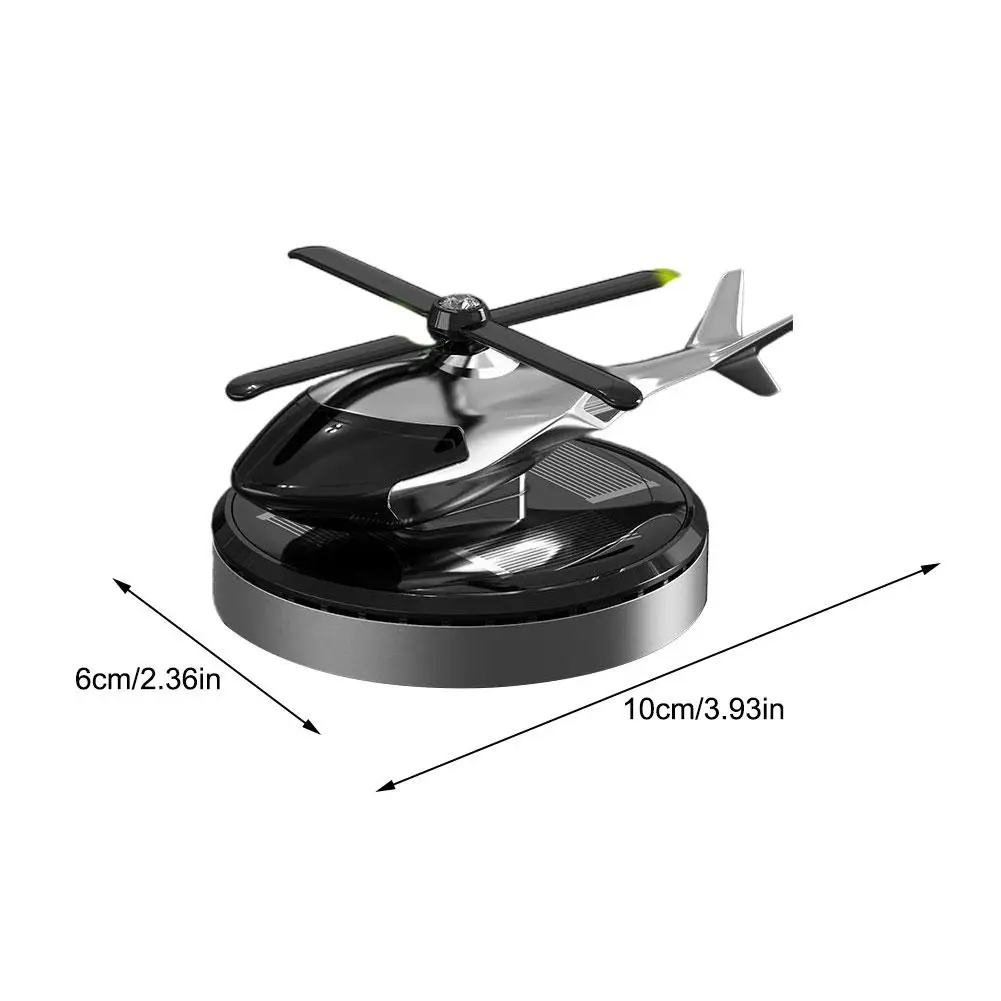 Solar Power Helikopter Auto Lufterfrischer Solar Auto Lufterfrischer -  Solar Aromatherapie Diffusor rotierender Lufterfrischer Kreativer  Auto-Parfü