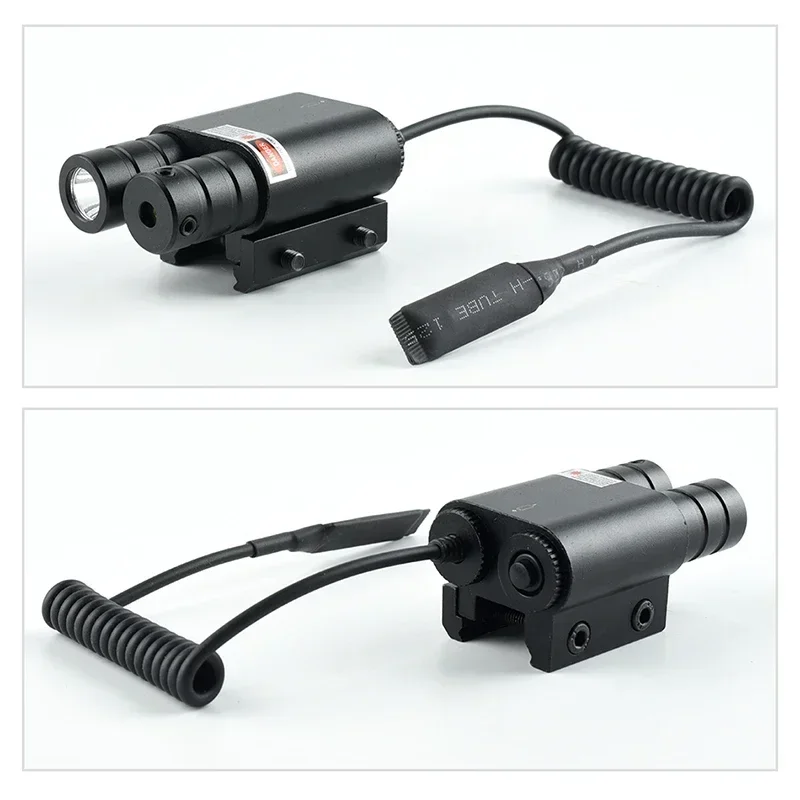 Red/Green Dot Laser Sight Pistol Airsoft Shotgun Accessories 20mm Rail Mount Hunting Tactical Compact Flashlight Laser Sight