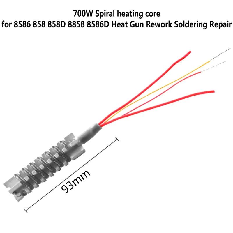 

220V/110V Hot Air Gun Heating Element Ceramic Heating Core Heater For 8586 858 858D 8858 8586DHeat Gun Rework Soldering Repair