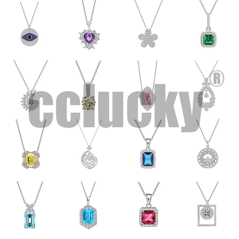 

Лидер продаж, ювелирное ожерелье из стерлингового серебра 925 пробы 5A, роскошная циркониевая цепь