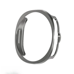 Enhanced Protective Bumper Cover for Galaxy Watch 8 - Hollow Design All-Around Protection (Titanium gray)