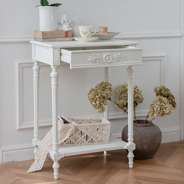 ヴィンテージ サイドテーブル ドロワーベッドサイドテーブル 剥離