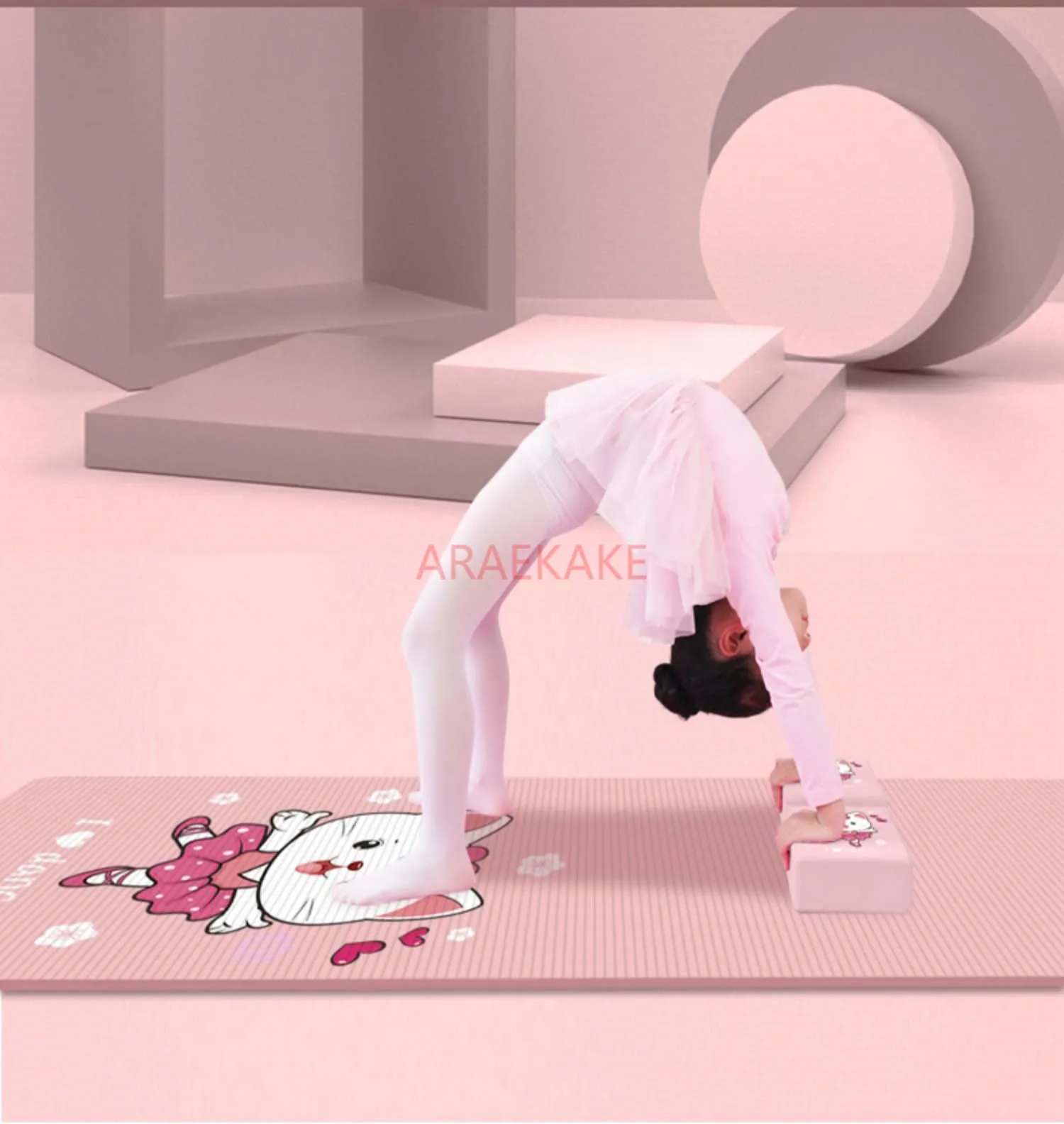 소녀와 어린이들이 춤을 추기 위한 요가 매트, 무술 연습용으로 특화된 두껍고 미끄럼 방지 기능이 있는 바닥 매트