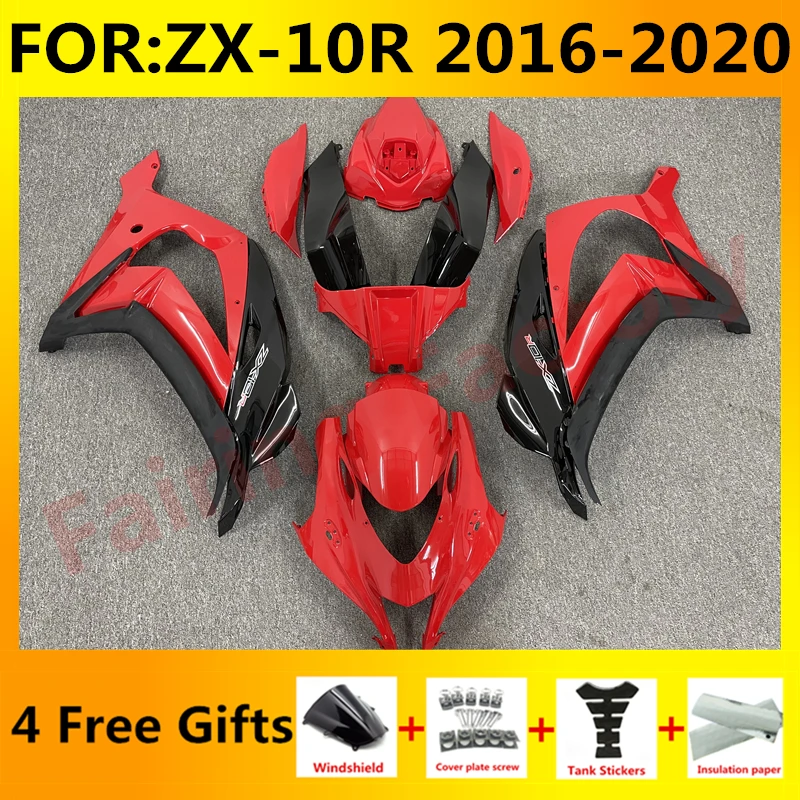 

NEW ABS Motorcycle Fairings Kit fit for Ninja ZX-10R ZX10R zx 10r 2016 2017 2018 2019 2020 bodywork full fairing set red black