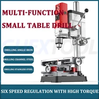 AB2857T Industrial Electric Drilling Machine Benchtop Drill Press High Precision Micro Platform Drill Household Milling Machine 2