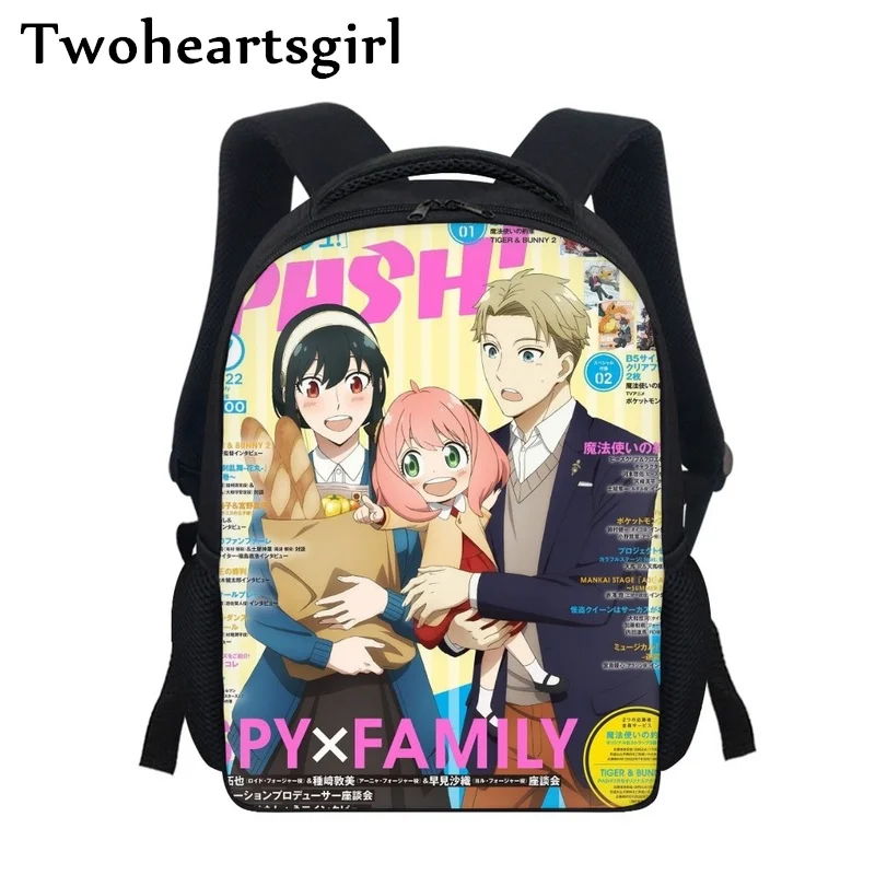 

Twoheartsgirl Spy X Family Mini Backpack for Kids Harajuku School Bags Chlidren Schoolbag Cute Mochila Toddler School Rucksack