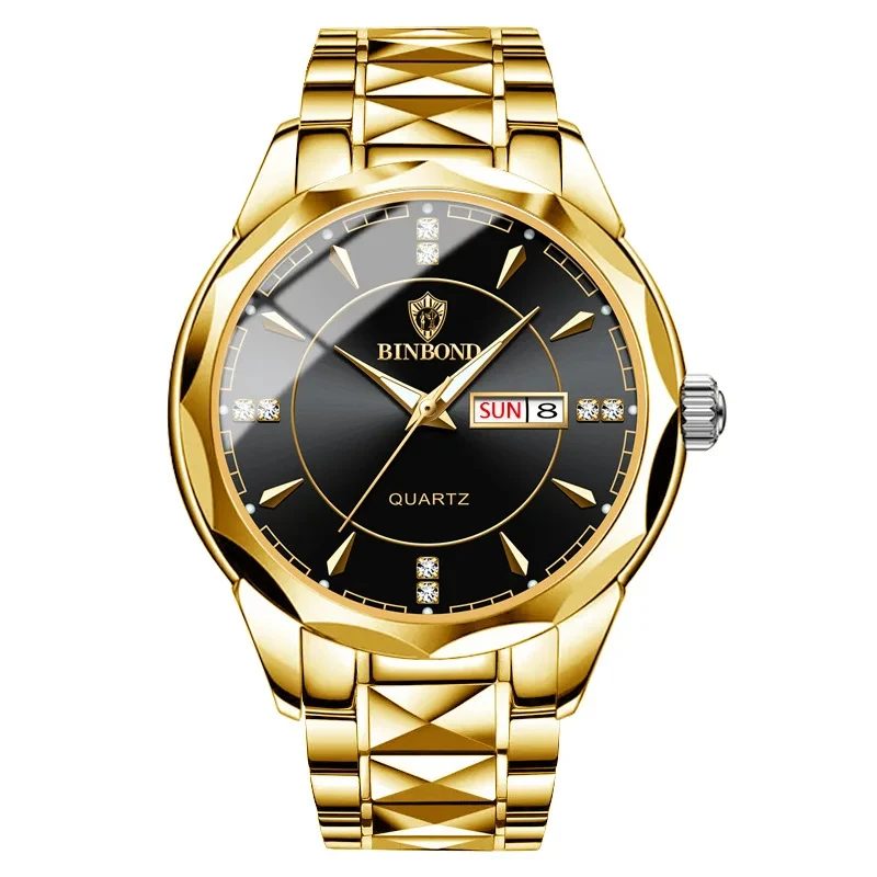 Men's Stainless Steel Wristwatch, Male Quartz Watch