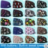 Adjustable Festival Cartoon Print Cotton Nurse Surgical Caps Woman Veterinary Pet Shop Scrubs Hat Dentist Working Cap Scrub Hats 1