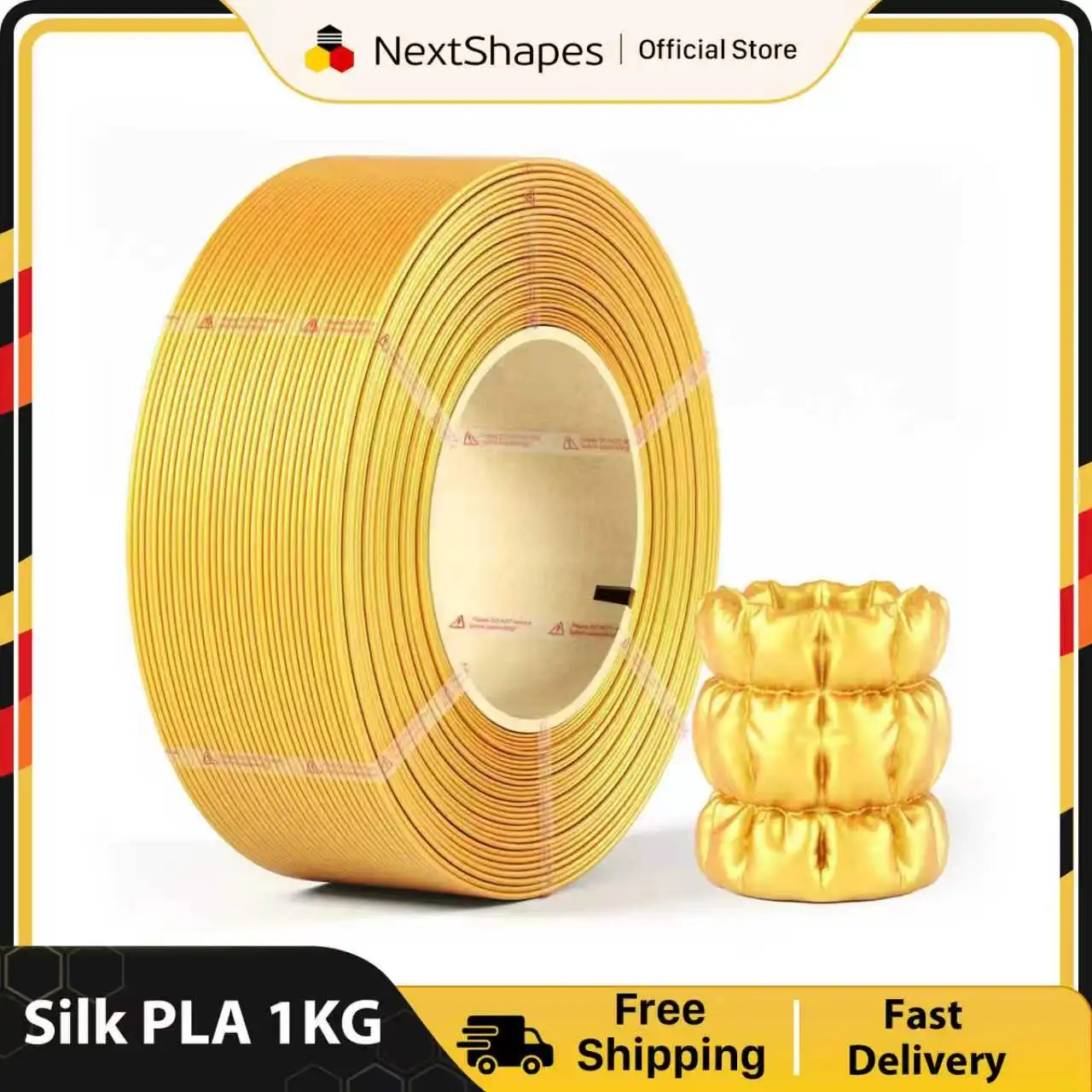 NextShapes PLA 실크 3D 프린터 필라멘트 1 Kg 1.75mm 진공 포장된..