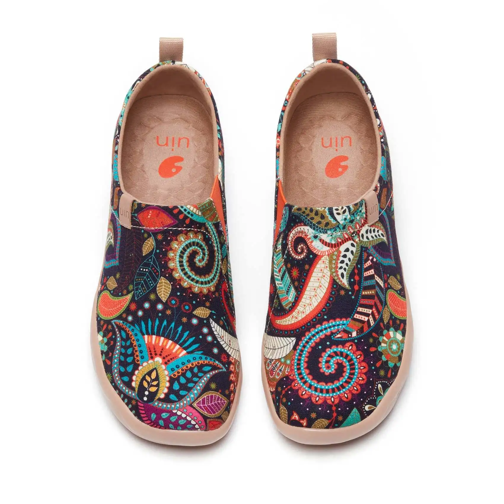 UIN 2022 Southeast Asian Style Series Women Shoes Slip On Art Painted