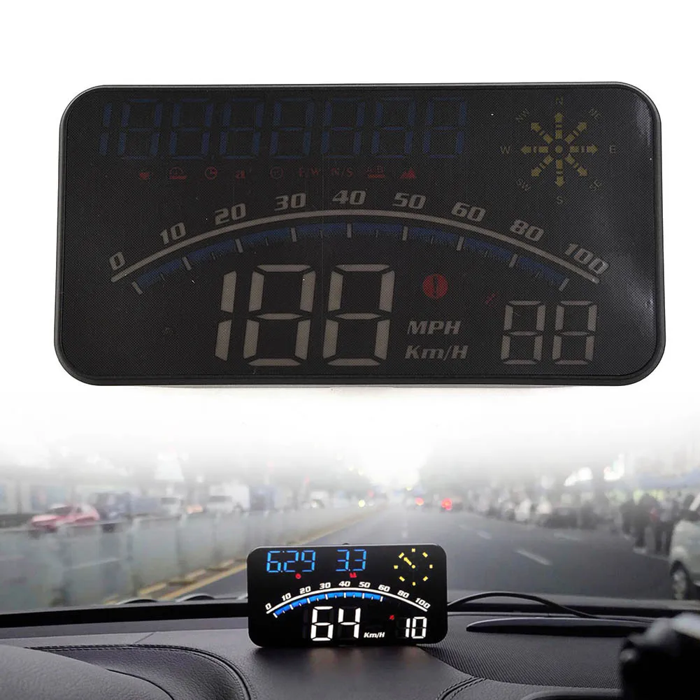

Universal HUD GPS Speedometer Heads Up Display Windshield Display High-definition Highlight Speeding Alarm Head-up Display