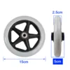 Wheelchair Caster Wheelchair Front Wheel 6 Inch Wheelchair Casters Small Cart Rollers Chair Wheel for Wheelchair Accessories 2