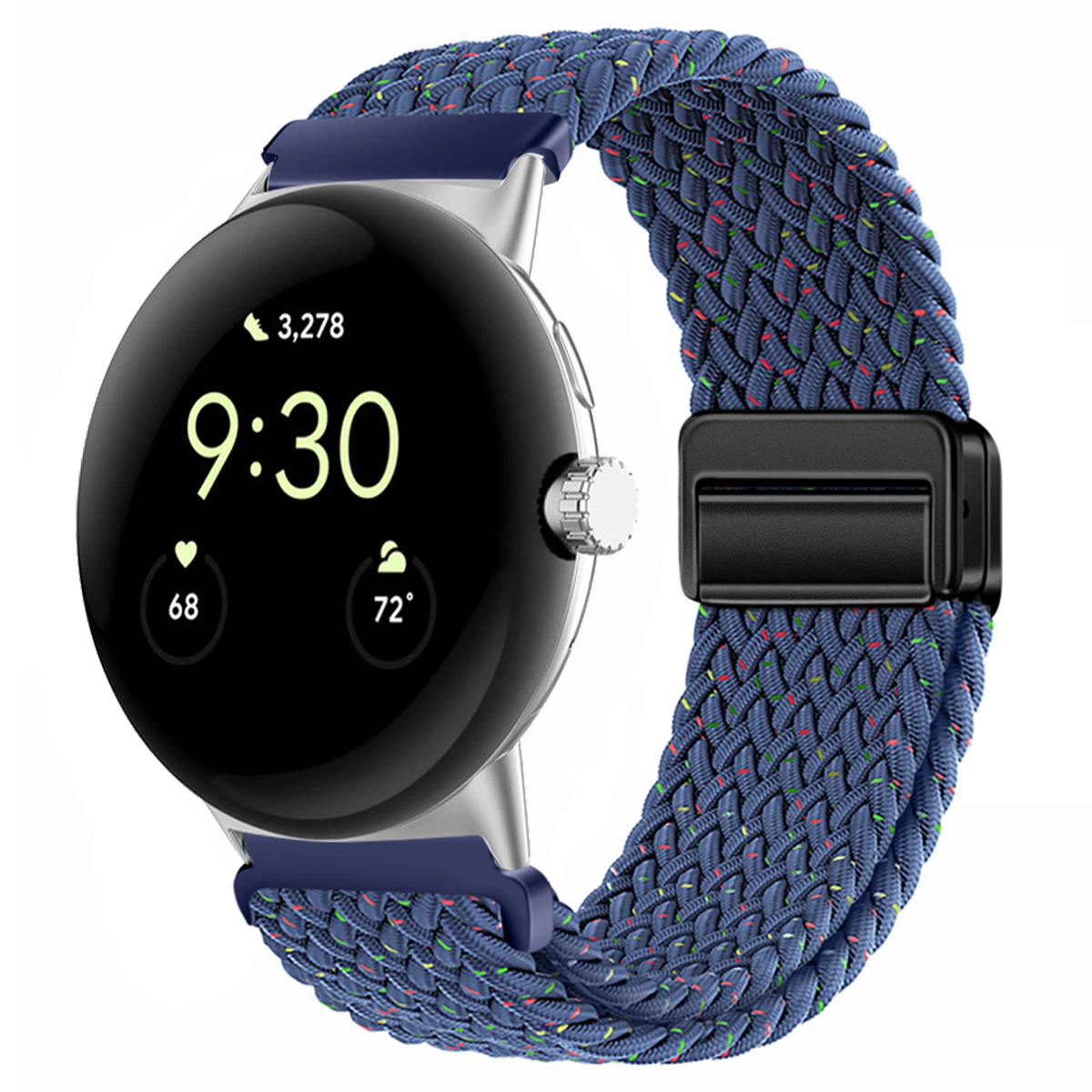 Nylon Braided Magnetic Wristband Bracelet - Universal Fit