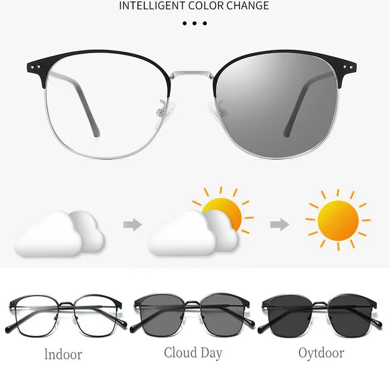 1/2/3PCS Photochromic Frameless Men's Fashionable Glasses, Radiation Resistant Men's Car Sunglasses 1924