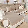 Jacquard Sofa Cushion Slipcover Protector Solid Color  Stretch Removable Sofa Seat Covers for Bedroom Office Living Room Home 1