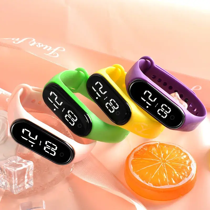 Rubber Luminous Waterproof LED Children's Electronic Watch Casual Fashion Creative Outdoor Sports Student Electronic Watches - Image 5