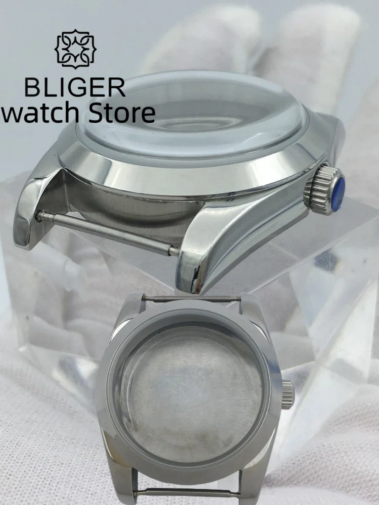 

BLIGER 36mm/40mm domed glass watch case fit NH35 NH36 ETA2824 2836 Miyota8205 8215 821A Mingzhu DG2813 3804 PT5000 movement