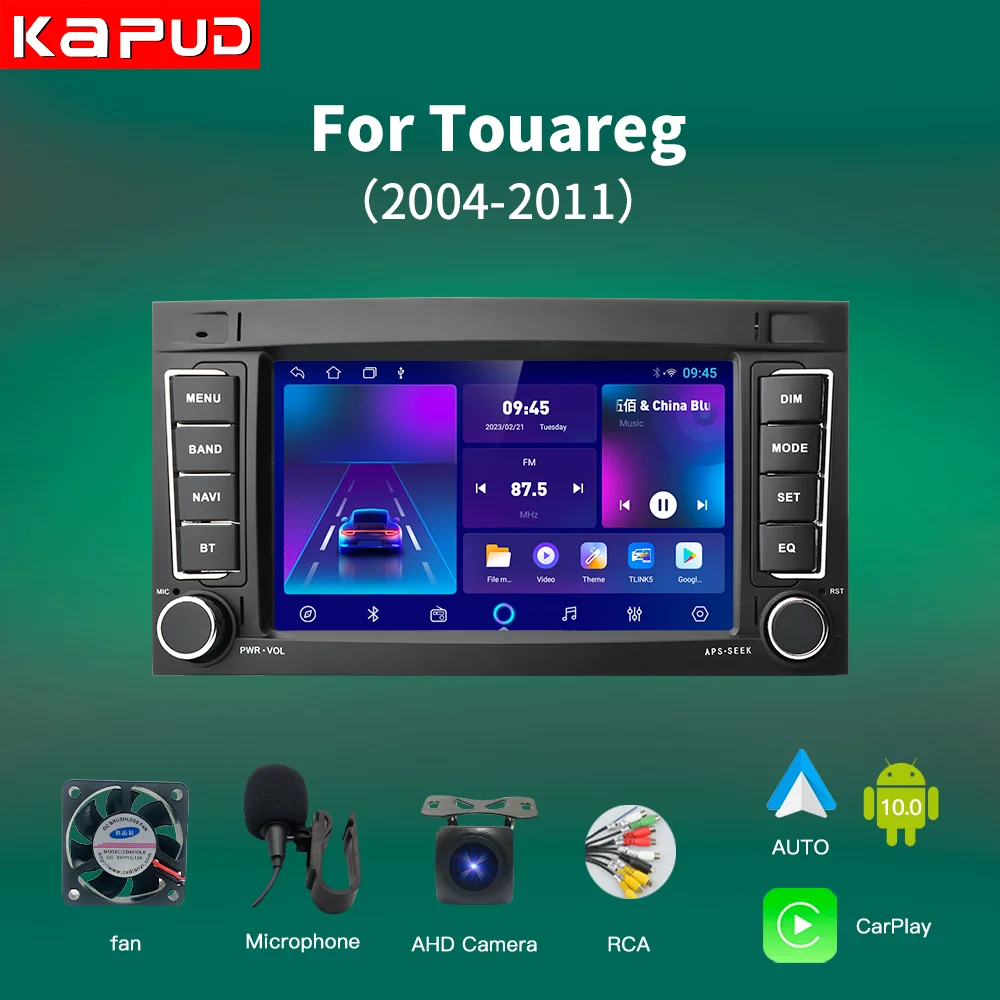 Kapud 7'' Android Car Radio Multimedia GPS For VW Touareg 2004-2011 Transporter T5 Multivan DSP 4G CarPlay SWC Naviagtion