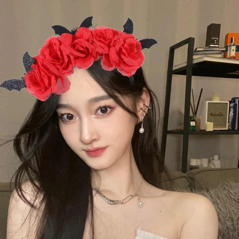 재미 있은 악마 머리띠 할로윈 파티 코스프레 의상 모자를 쓰고 있죠 헤어 액세서리 할로윈 의상 헤어 밴드 E0BE
