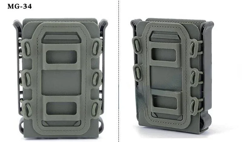 5,56 Magazintasche Träger Fast Mag Flexible Molle für AK 74/47 AR M4 5,56/7,62 Mag Pouch Gewehr Pistole Magazinhalter – Detail 12