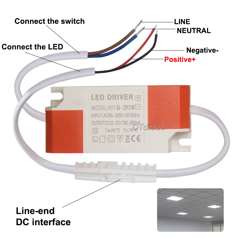 LED Driver Transformer 3W 5W 7W 12W 18W 20W 25W 36W 300mA Power Supply  Constant Current Adapt 12v 24v For LED Lights DIY Panel - AliExpress