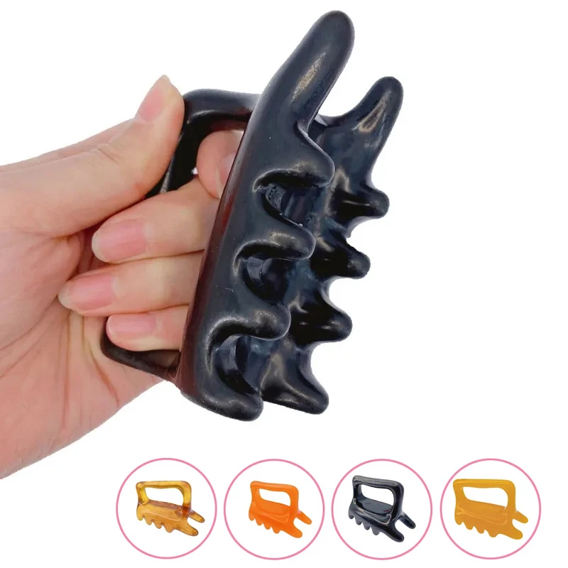 Body Spine Vertebra Physical SPA Scraping Resin Body Massager Tool Pain Relief Back Care Manual Tool Health Therapy Gift