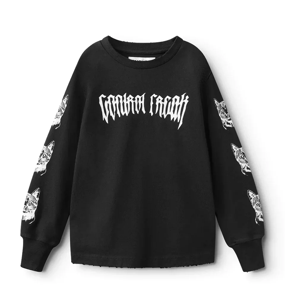Boys Clothes Brand New Autumn Toddler Girl Sweater Tops + Pants Skull Print Hooded Sweatshirts Kids Outfit Set Cotton Outwear - 4