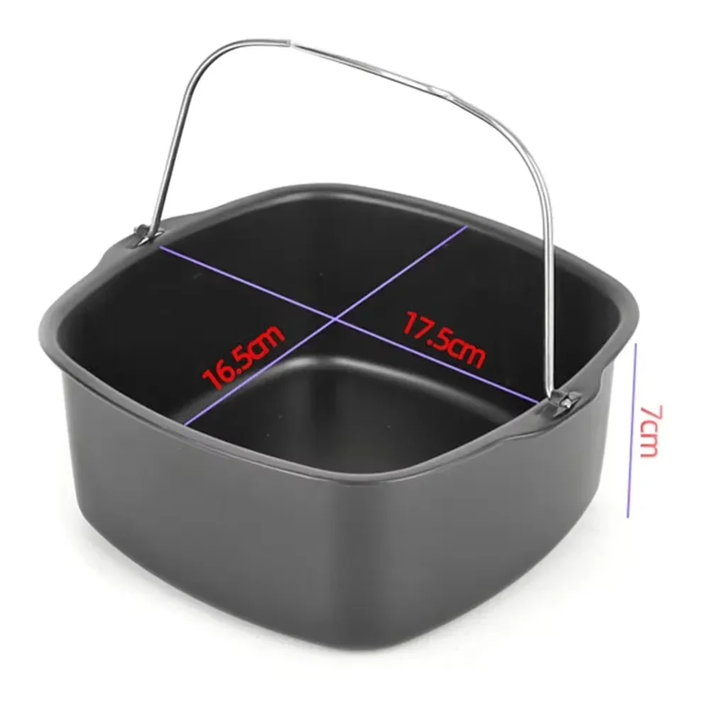 Non-Stick Air Fryer Baking Tray & Basket Oven-Safe Cake Pan for Philips Multi-Use Kitchen Tool air fryer baking tray air fryer accessories air fryer basket baking pan baking pan tray