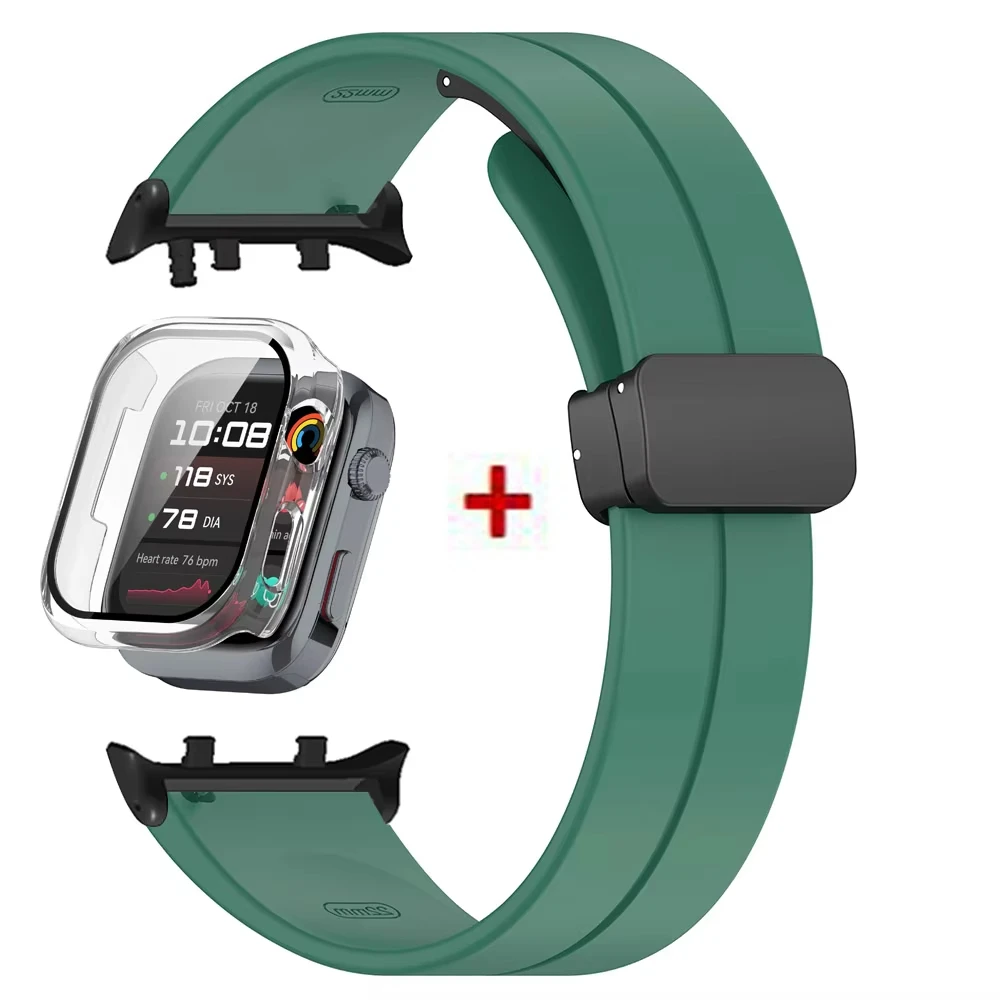 Premium Protective Bumper Case & Magnetic Silicone Strap
