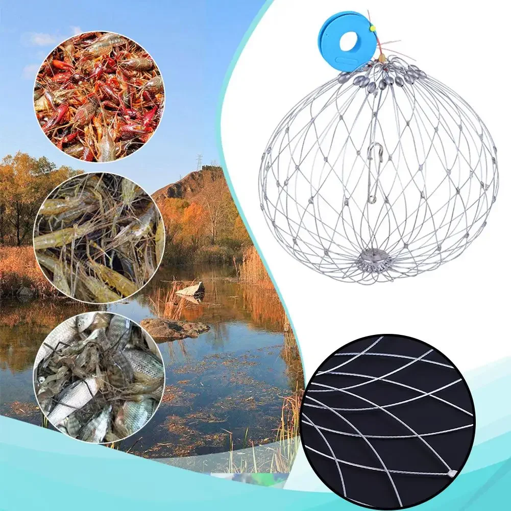 Fishing Traps Crab Traps 1-5pcs Fishing Net Cage