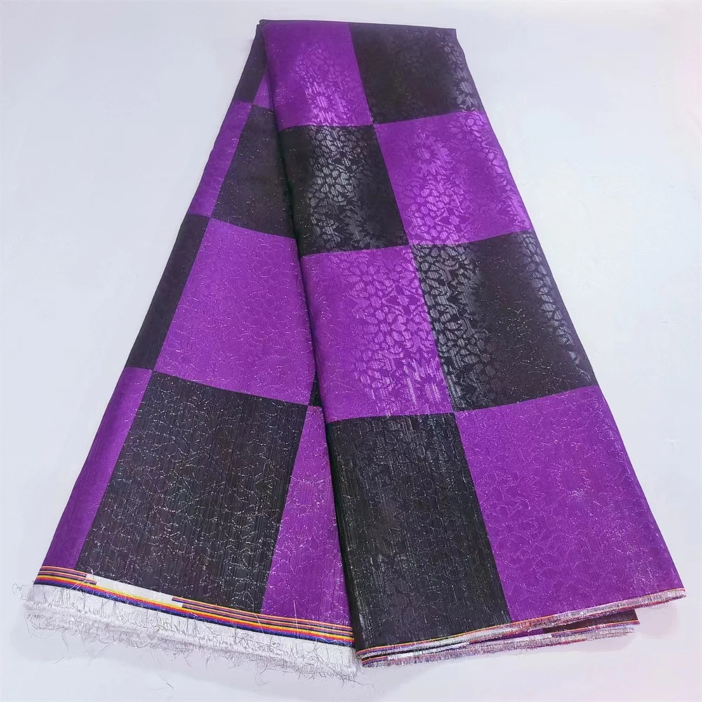 

African Lace Jacquard Brocade Fabrics, French Lace , Nigeiran Fabrics for Women Dress Sewing Garment, 5 Yards/Lot