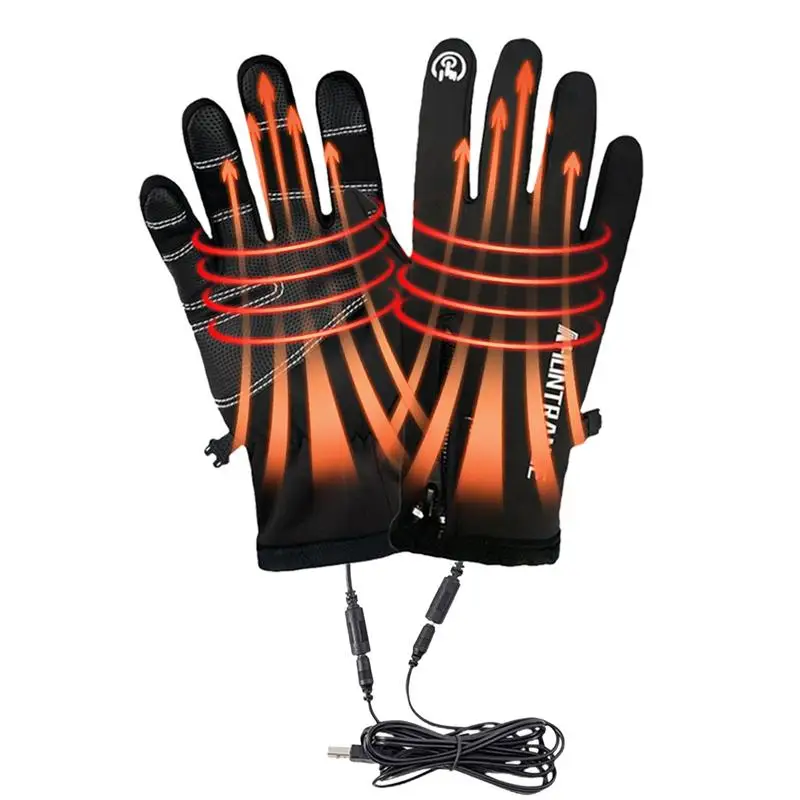 

Winter Rechargeable Gloves USB Fast Heating Gloves Multi-Use Mittens Sport Specific Clothing Non-Slip Gloves For Walking Fishing