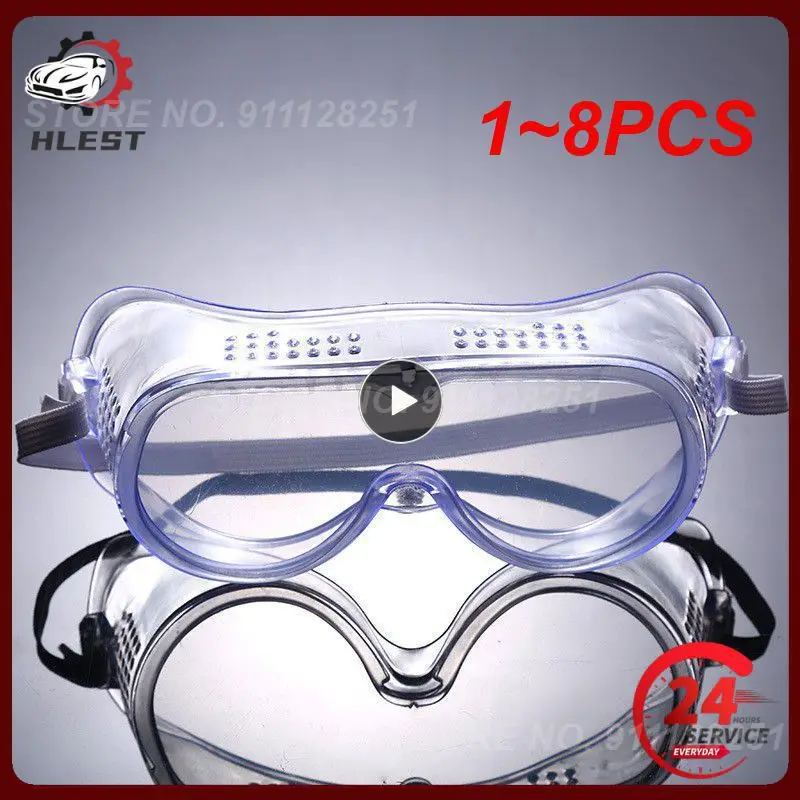 

1~8PCS Clear Safety Goggles Anti-wind Anti Dust Anti Fog Eyewear Protective Goggle Eyeglasses Outdoor Cycling Riding Wide