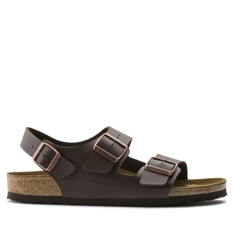 SANDALIA HOMBRE BIRKENSTOCK MILANO EN BIRK-FLOR DARK BROWN