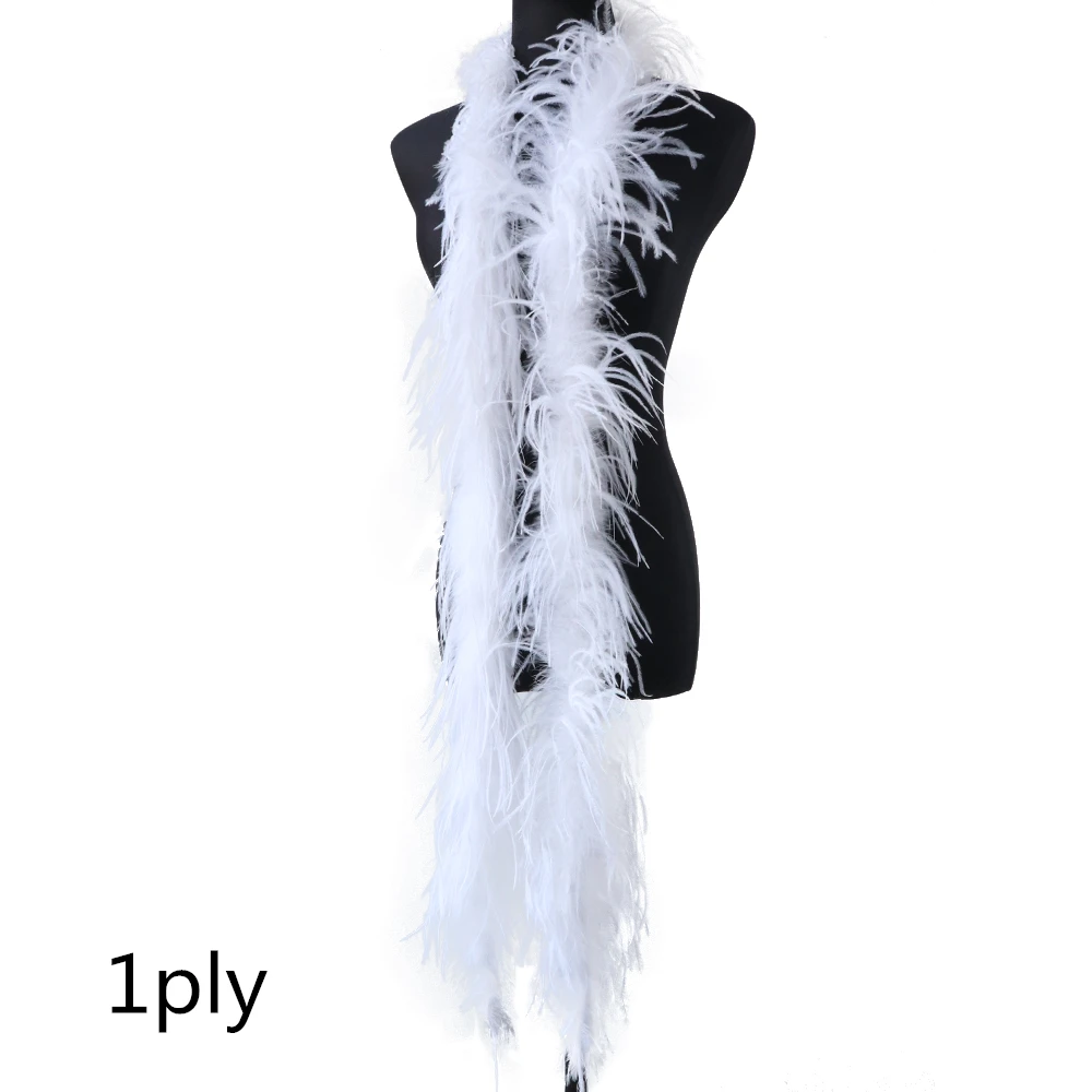 Hot Sale 10Ply Ostrich feather Boa Trims for Costume party Clothing Sewing  Decoration plumas Long feathers Shawl Party Dress Diy - AliExpress