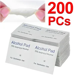 Premium Alcohol Disinfection and Cleaning Wipes - 200 Disposable Pads for Car Detailing, Large Screens, and Glasses (200PCs)