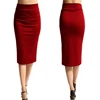 Women Skirt Bodycon Skirt Office Female Slim Knee Length High Waist Stretch Sexy Pencil Skirts Jupe Femme 2