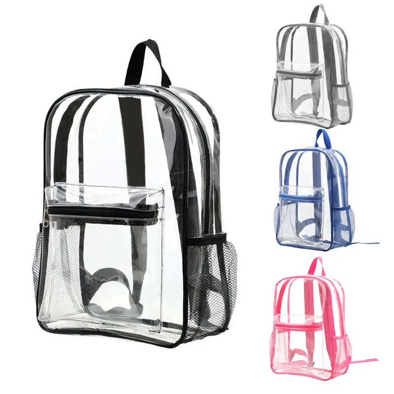 

Women's Backpack Transparent Bag Clear Backpacks for teenagers Men Travel Bagpack Transparent School Bag Student Bookbag