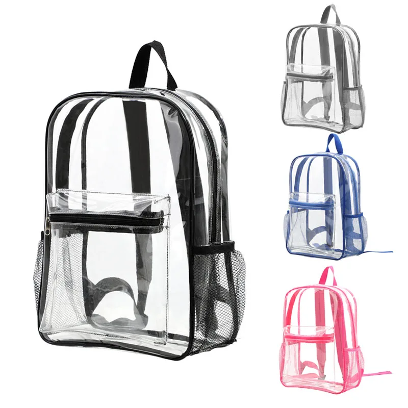 Women\'s Backpack Transparent Bag Clear Backpacks for teenagers Men Travel Bagpack Transparent School Bag Student Bookbag
