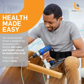 Supportive and Adjustable Black Wrist Brace for Maximum Pain Relief - Comfortable Brace for Carpal Tunnel, Tendonitis, and Arthr 2