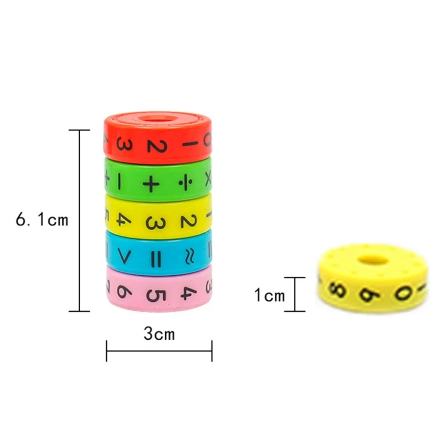 1X5 Cubo Magico 1-9 Numerical Calculation Magic Cube Professional Brain Teaser Puzzle Toy For Children Gift