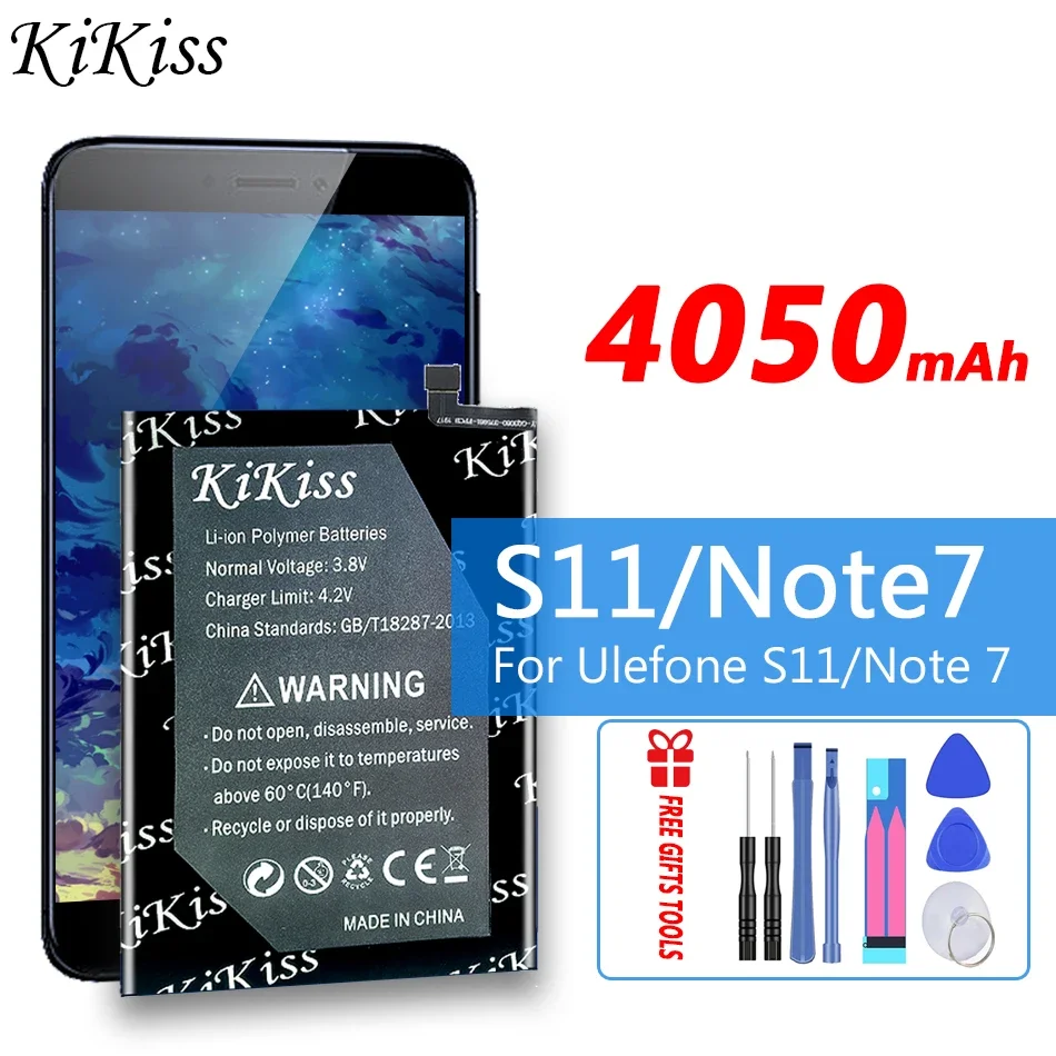 

Аккумулятор KiKiss 4050 мАч для Ulefone S11/Ulefone Note 7 Note7 мобильный телефон, аккумуляторные батареи