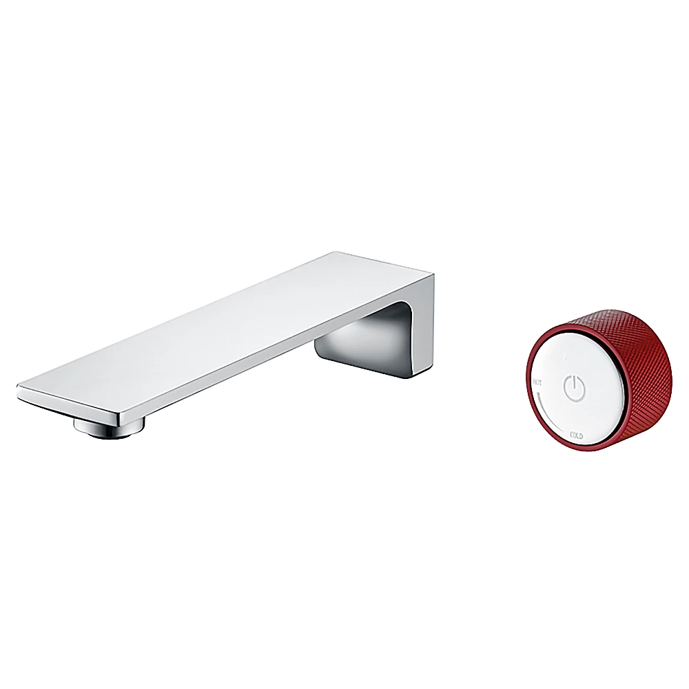 

Upgrade Your Bathroom with Chrome Plated Brass Faucet - Separate Switch and Wall Mounted Design