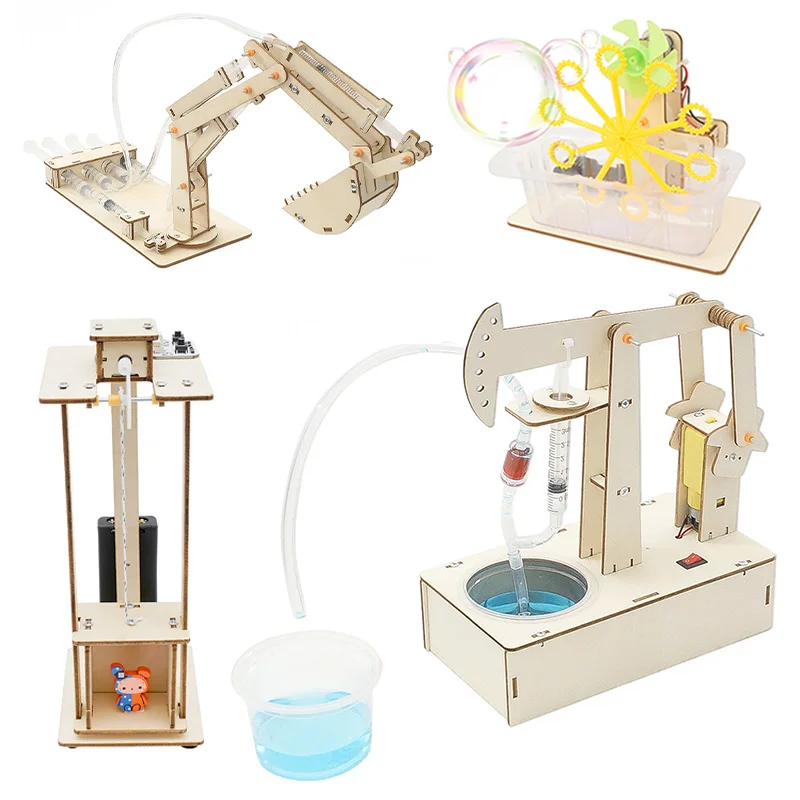 

Wooden Science Experiment Kits STEM Children Creative Inventions Motor DIY Electronic Toys Building Project Kids Birthday Gifts