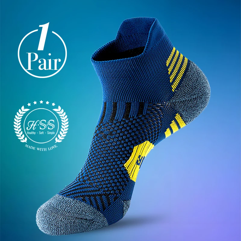 Men's Breathable Cotton Athletic Socks - 5 Pairs