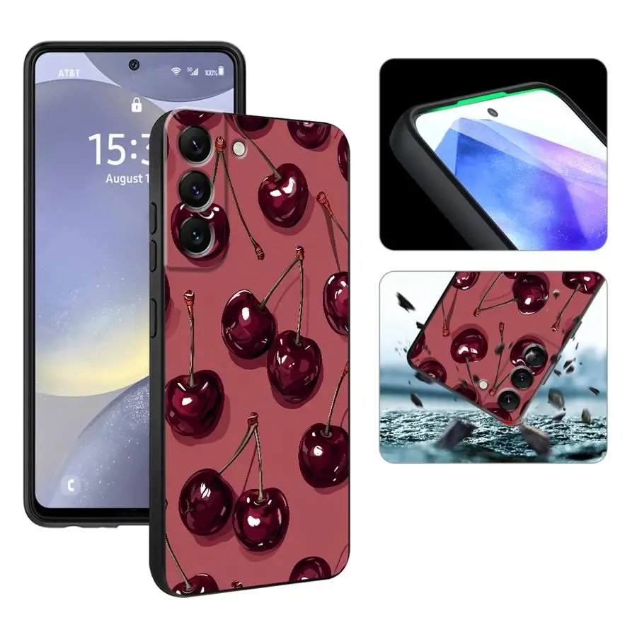 Cherry Pattern Phone Case – Stylish Protective Cover with Cherry Design